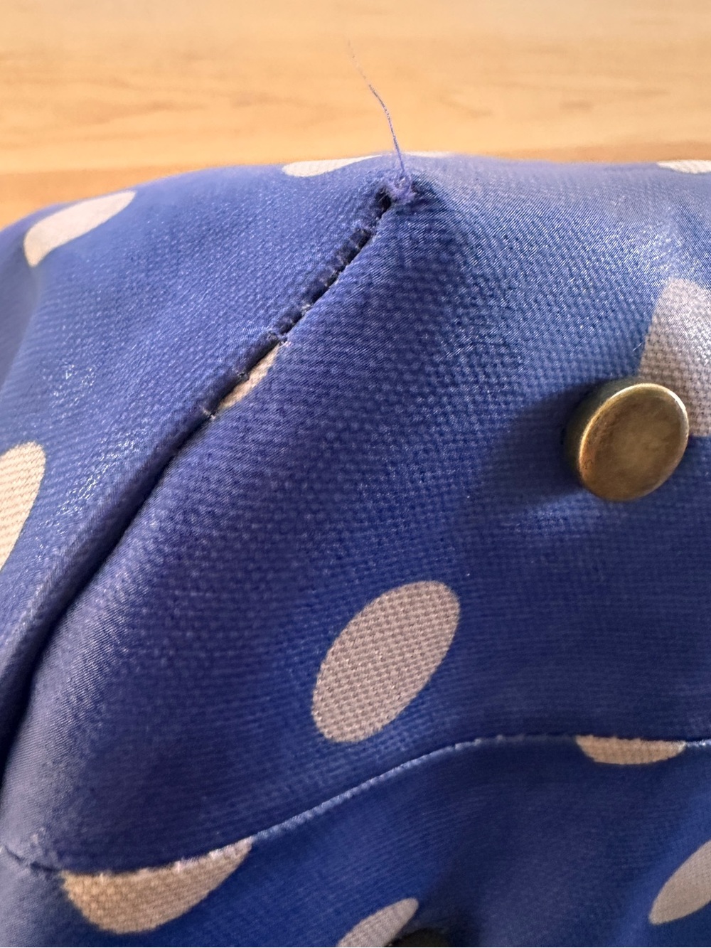 Cath Kidston Navy and Cream Polka Dot Tote - Picture 11 of 14